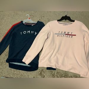 Two Long Sleeve Tommy Hilfiger Sweatshirts